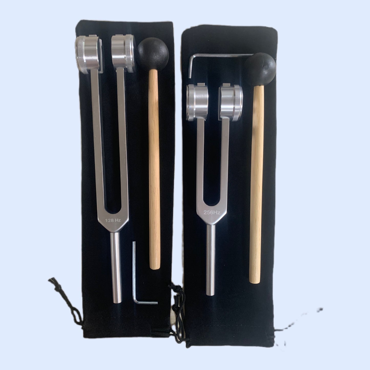 Precision Tuning - High-Quality 128Hz, Aluminum Alloy Tuning Fork with Cloth Bag