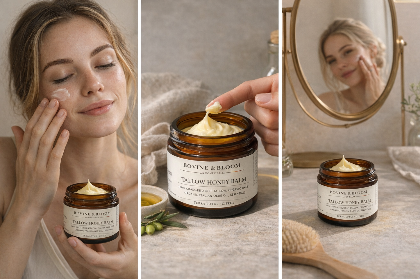 Bovine & Bloom Honey Tallow Skin Moisturizer