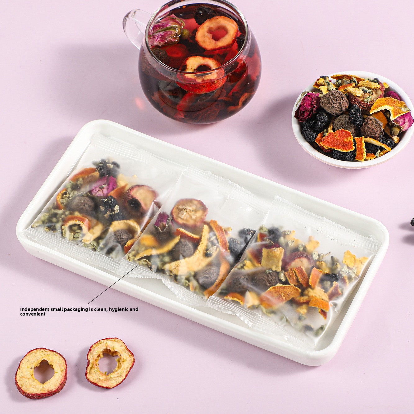 Black Plum Hawthorn Berry Weight Loss Vitality Tea
