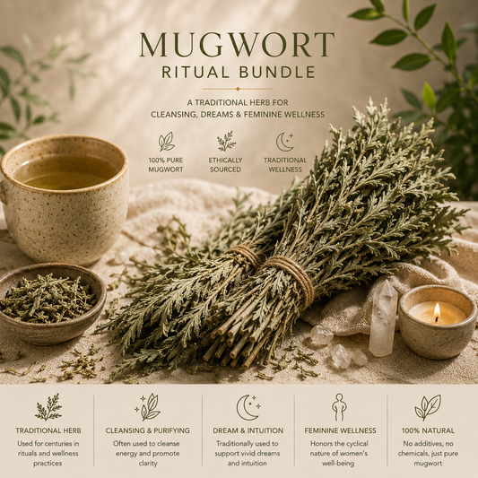 Mugwort Bundle For Nervous System Reset, Lucid Dreams and Pain Relief
