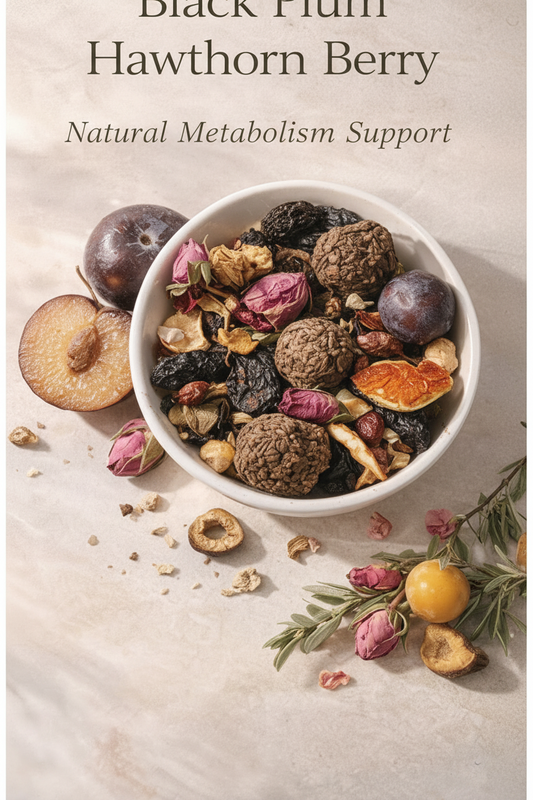 Black Plum Hawthorn Berry Weight Loss Vitality Tea
